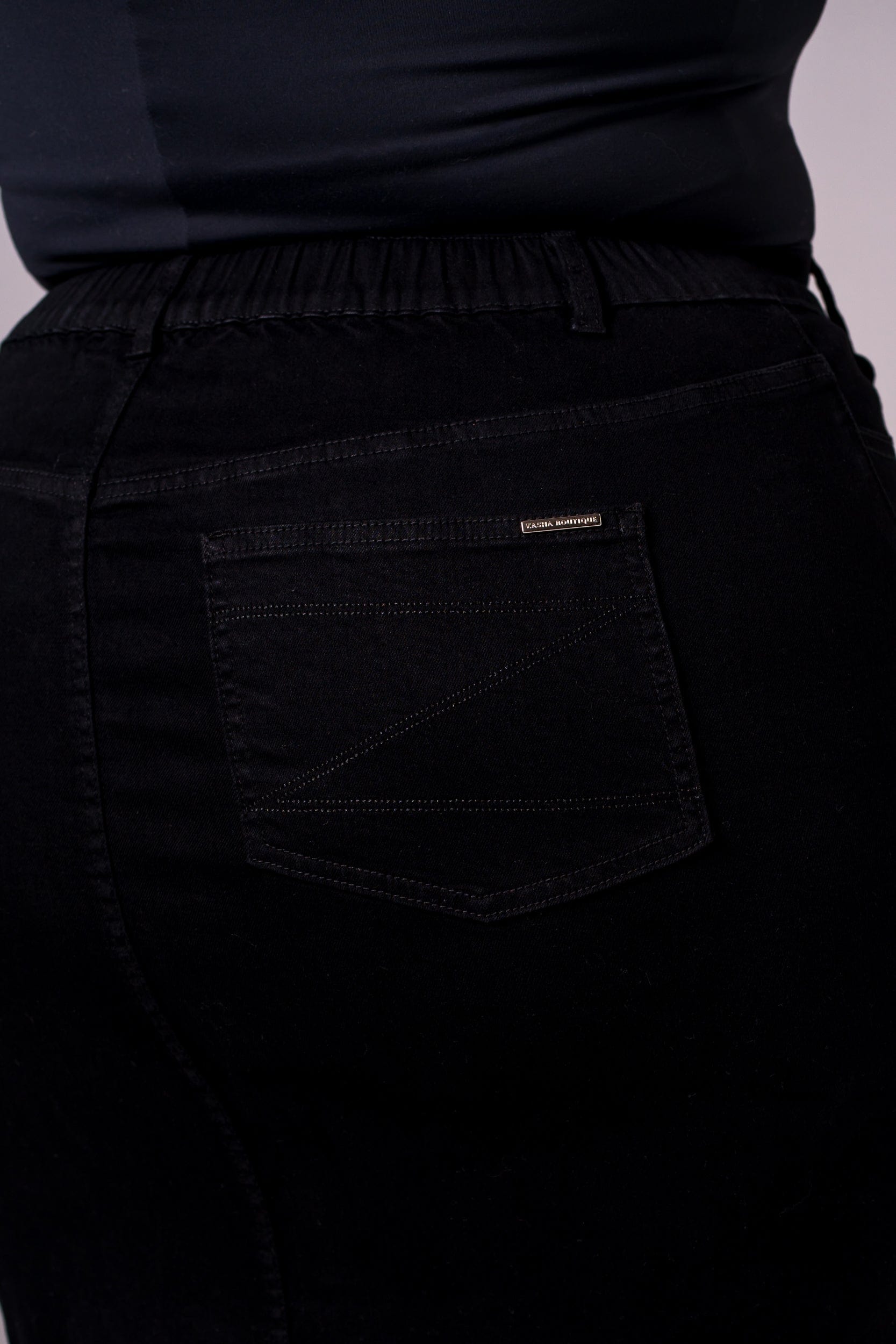 Black Denim Skirt - Maxi SKIRT