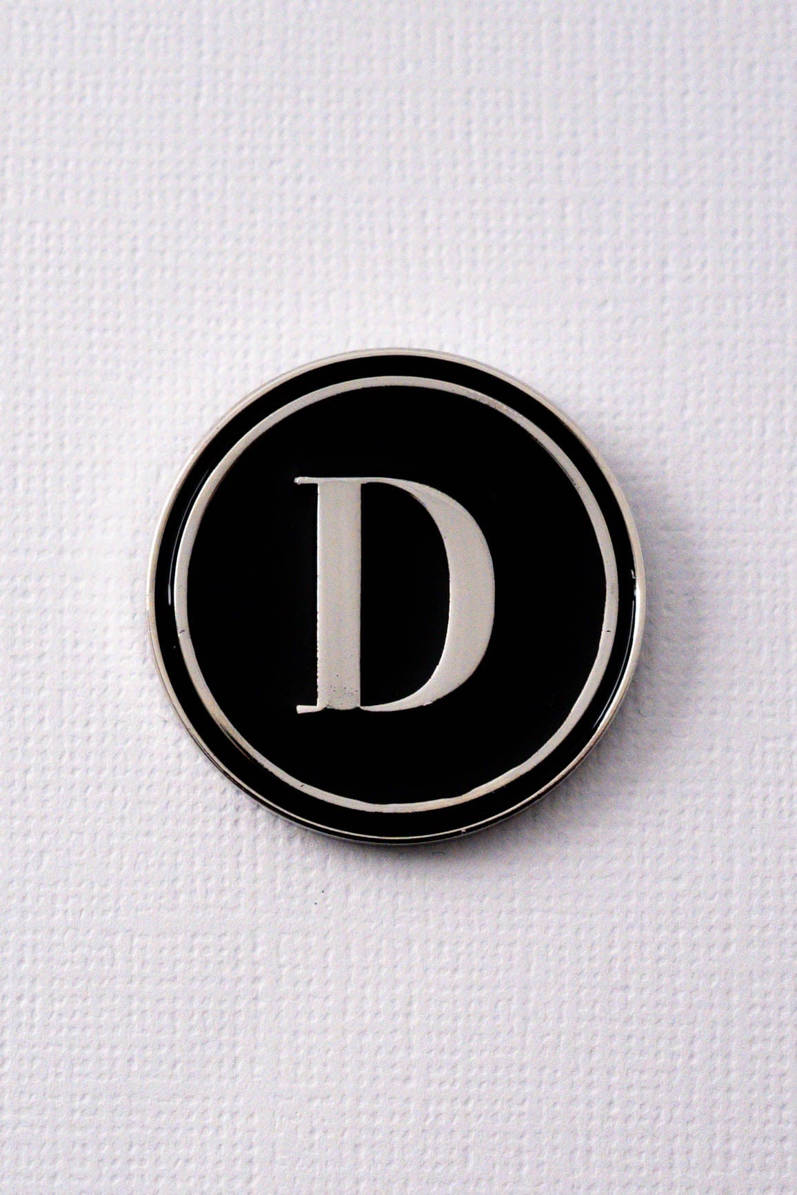 D Alphabet Enamel Pin ENAMEL PIN OS
