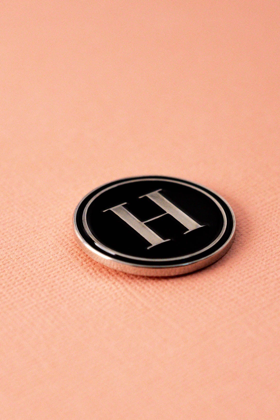 H Alphabet Enamel Pin ENAMEL PIN OS