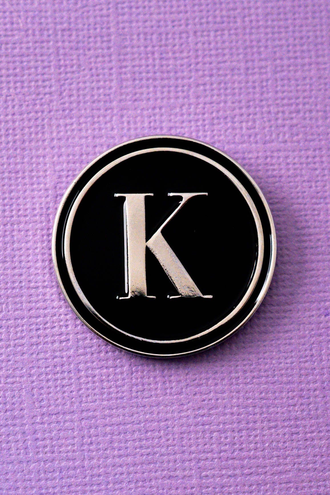 K Alphabet Enamel Pin ENAMEL PIN OS