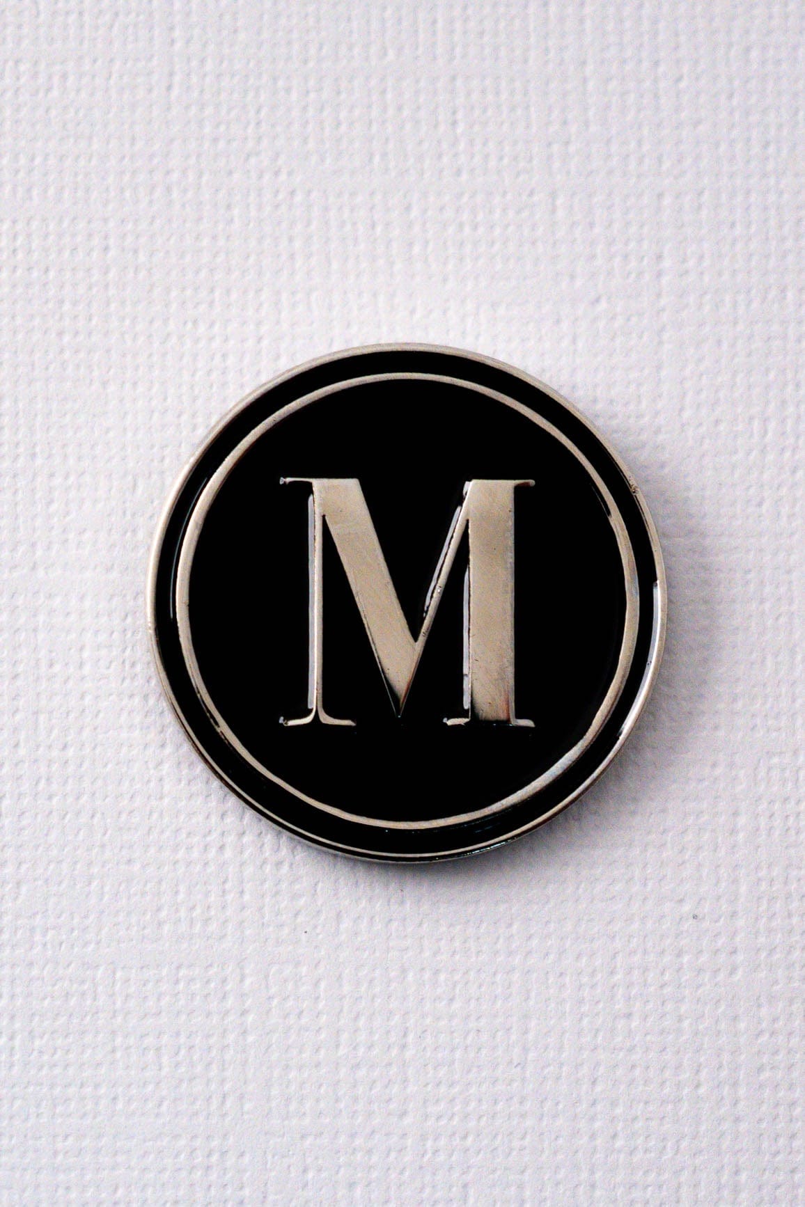 M Alphabet Enamel Pin ENAMEL PIN OS