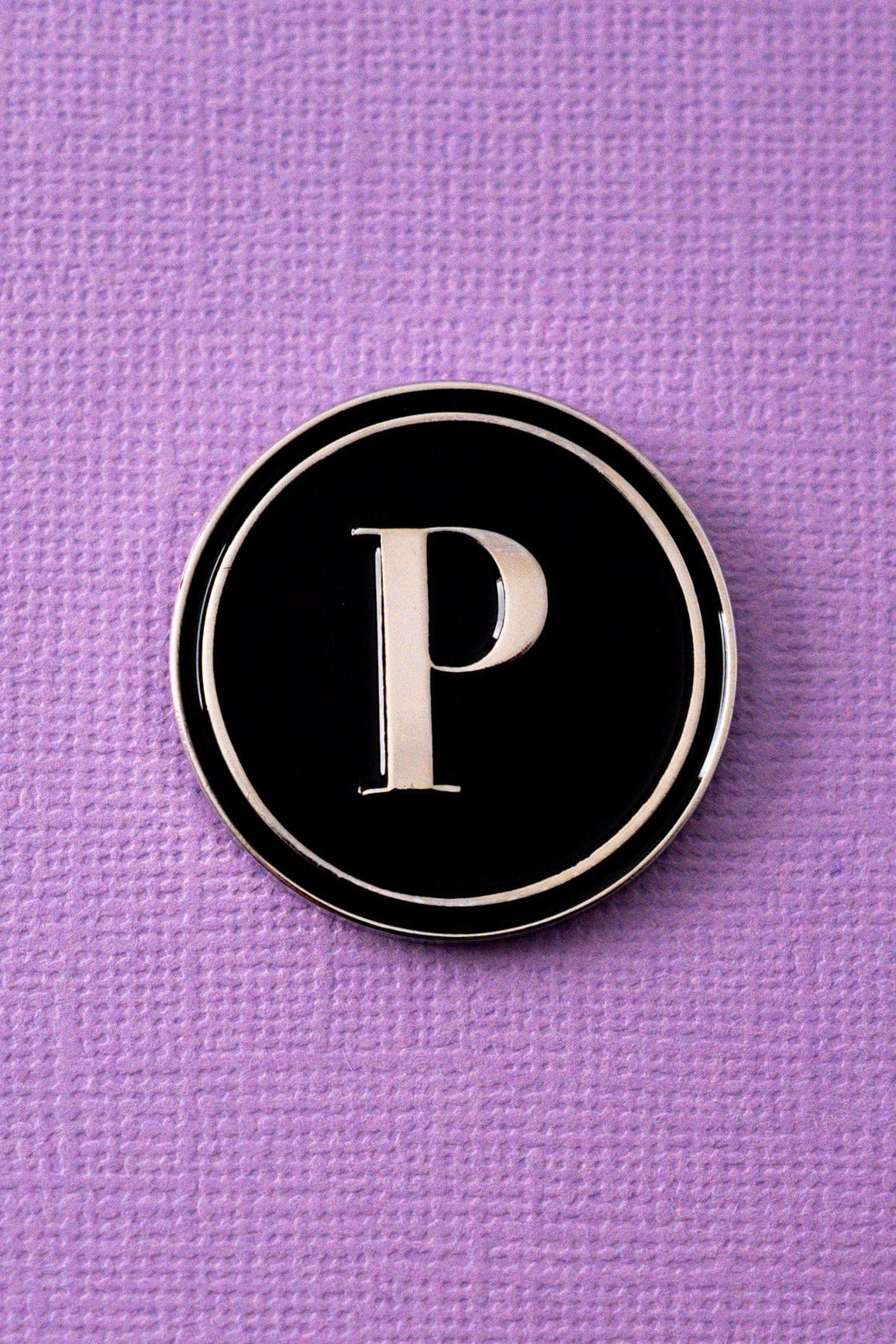 P Alphabet Enamel Pin ENAMEL PIN OS