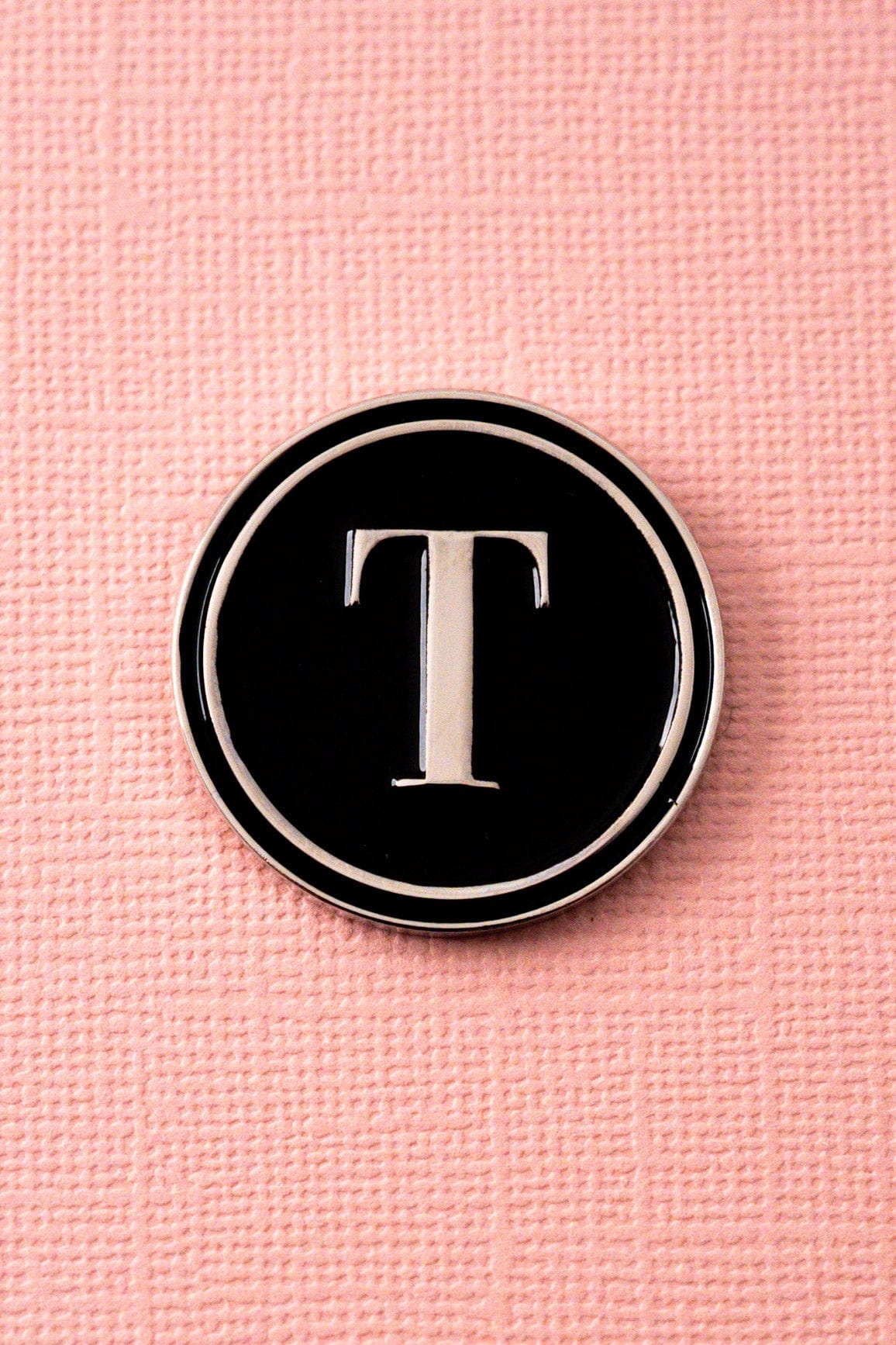 T Alphabet Enamel Pin ENAMEL PIN OS