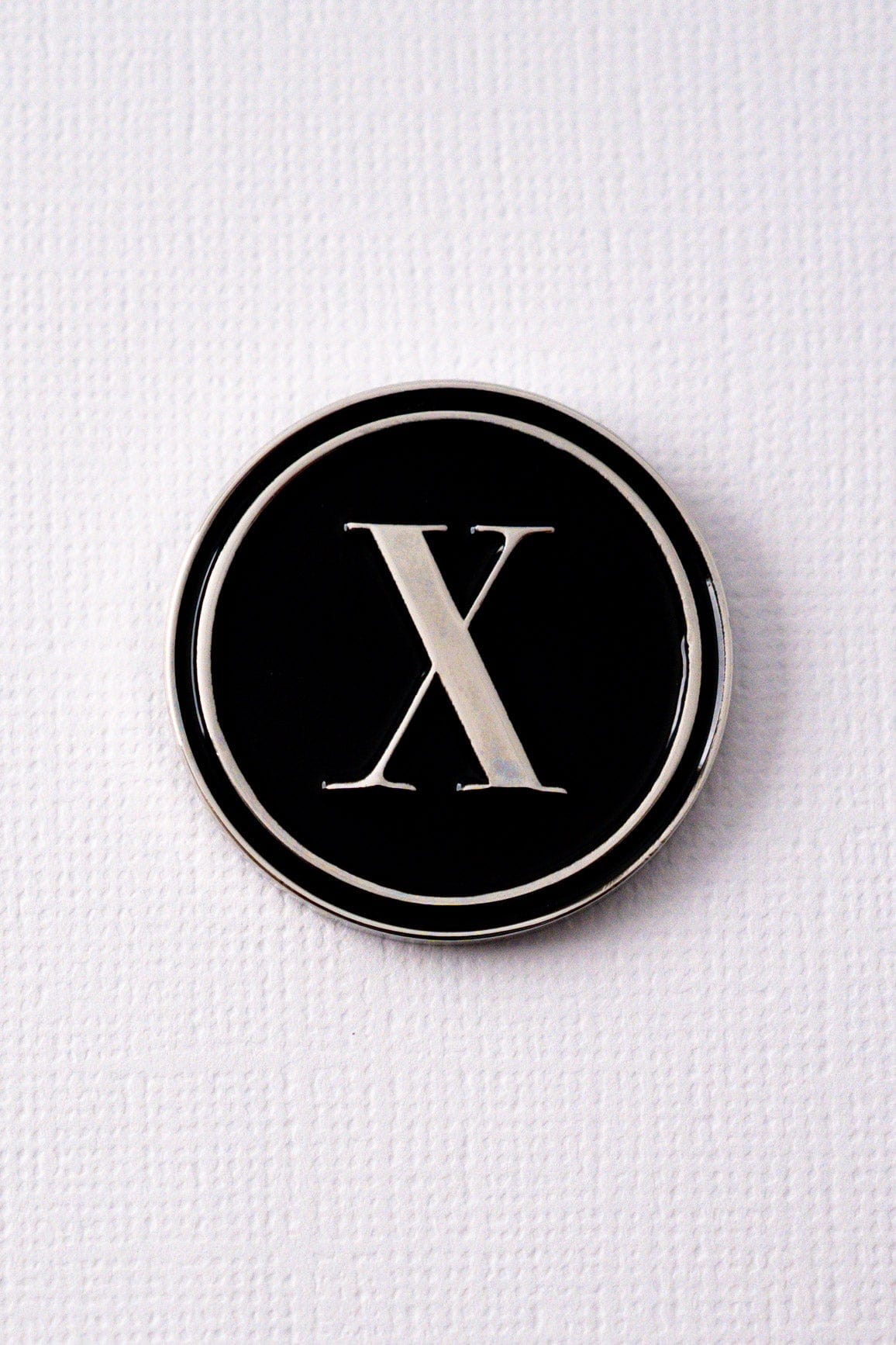 X Alphabet Enamel Pin ENAMEL PIN OS