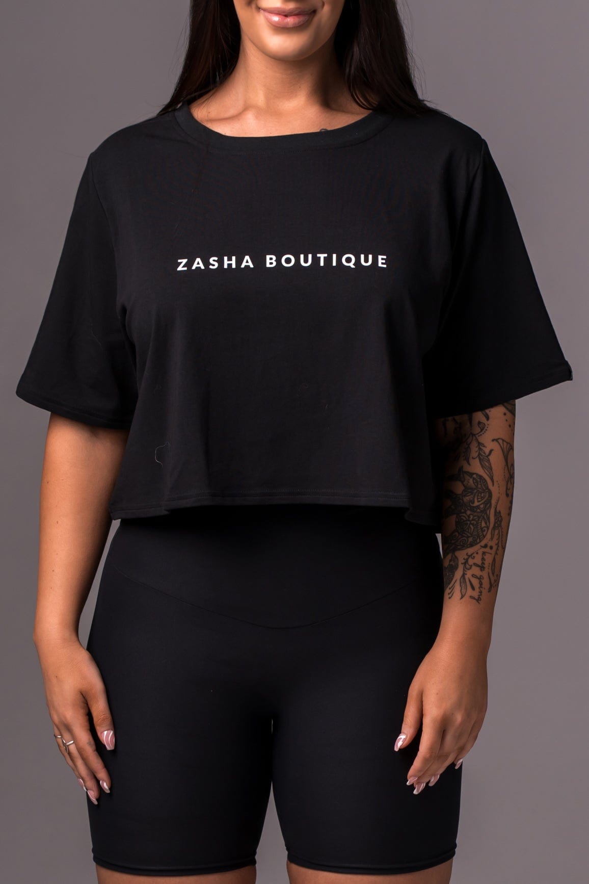 Zasha - Oversized Cropped T-Shirt CROPPED TSHIRT